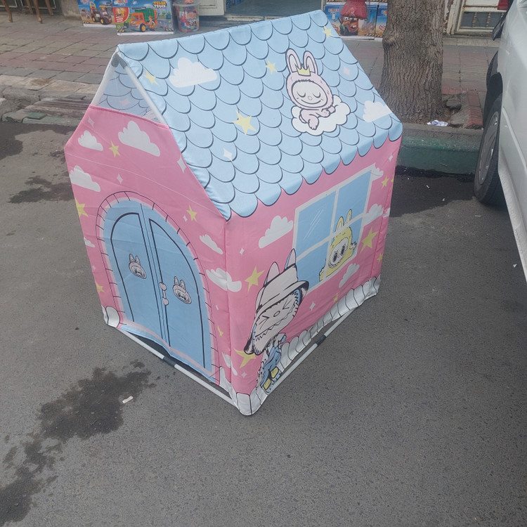 چادر کلبه ای کودک طرح کرومی و ماینکرافت و لبوبو